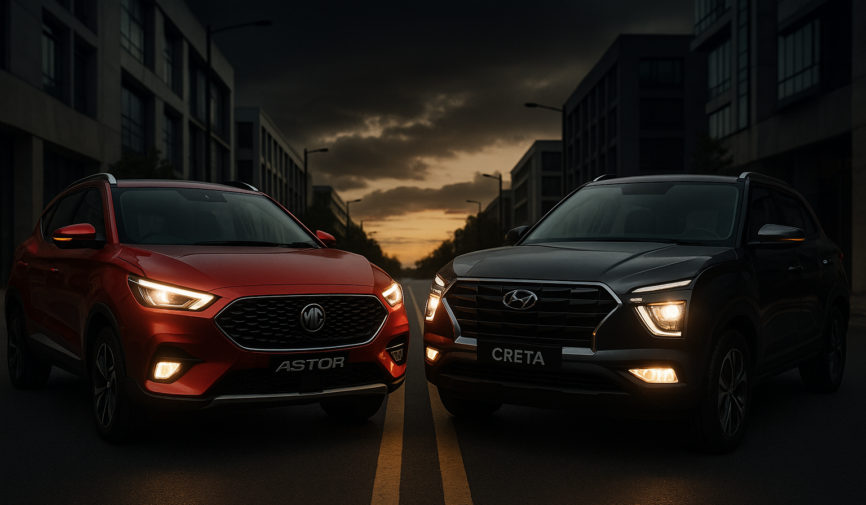 MG Astor vs Creta