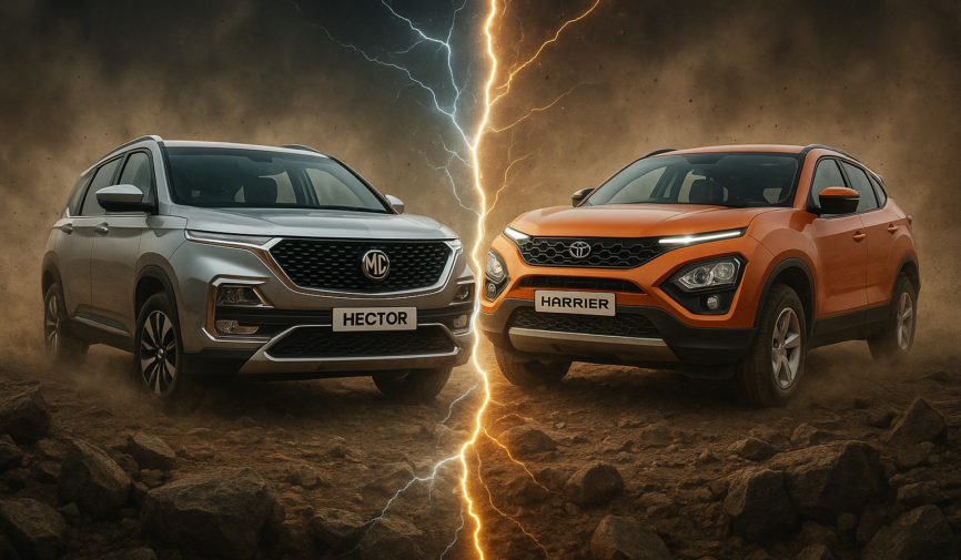 MG Hector vs Tata Harrier_ Key Differences in Design, Comfort & Technology