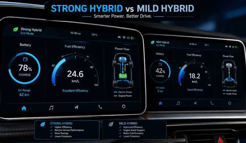 Strong Hybrid vs Mild Hybrid_ Key Differences in Performance, Fuel Efficiency and Cost